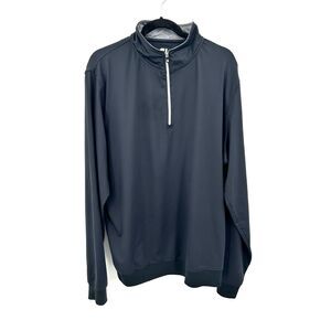 FOOTJOY Men's Black 1/4 Zip Lightweight Golf Pullover Athletic Top Size Large